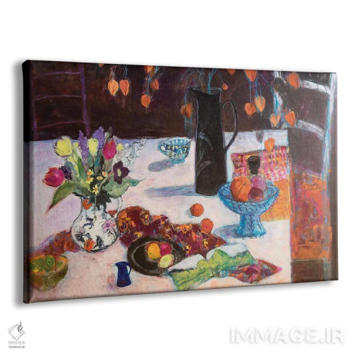 تابلو 2019,طبیعت بیجان آشپزخانه با چراغهای چینی، ۲۰۱۹ اثر آن اورام - نمای پرسپکتیو محصول