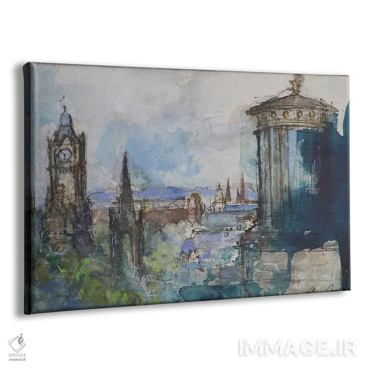 تابلو Edinburgh,از تپهٔ کالتن، اباوربرا اثر آن اورام - نمای پرسپکتیو محصول