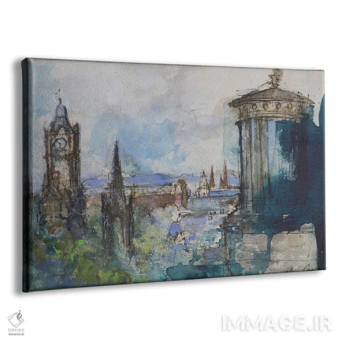 تابلو Edinburgh,از تپهٔ کالتن، اباوربرا اثر آن اورام - نمای پرسپکتیو محصول