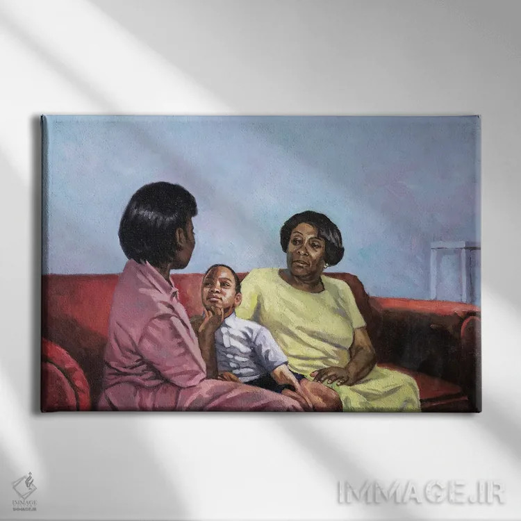 تابلو 2001,قدرت یک مادر، ۲۰۰۱ اثر کالین بوتمن - نمای روبهرو روی دیوار