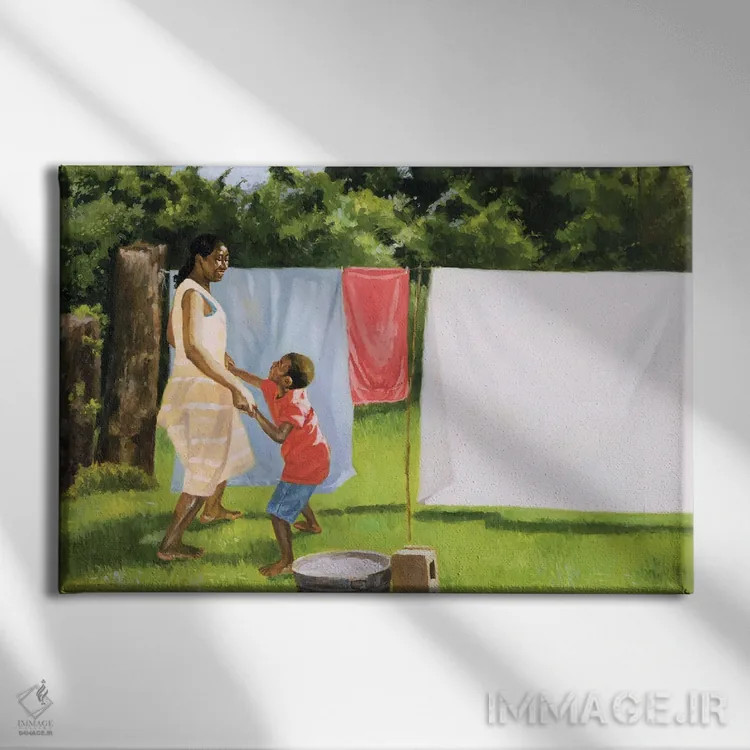 تابلو 2000,زنگ استراحت عصر، ۲۰۰۰ اثر کالین بوتمن - نمای روبهرو روی دیوار