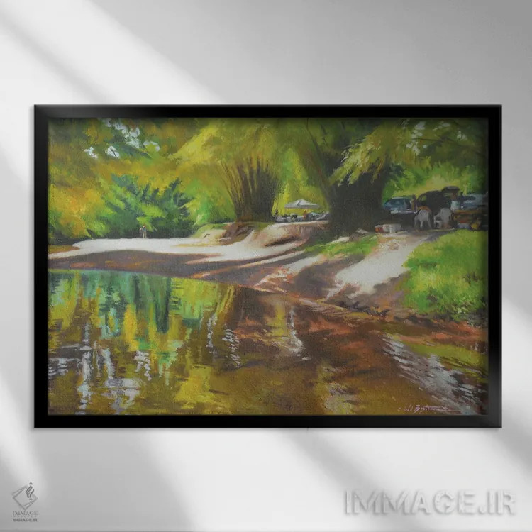 تابلو 2017,مهربانی خاله ژانت، ۲۰۱۷ اثر کالین بوتمن - نمای قابدار مشکی