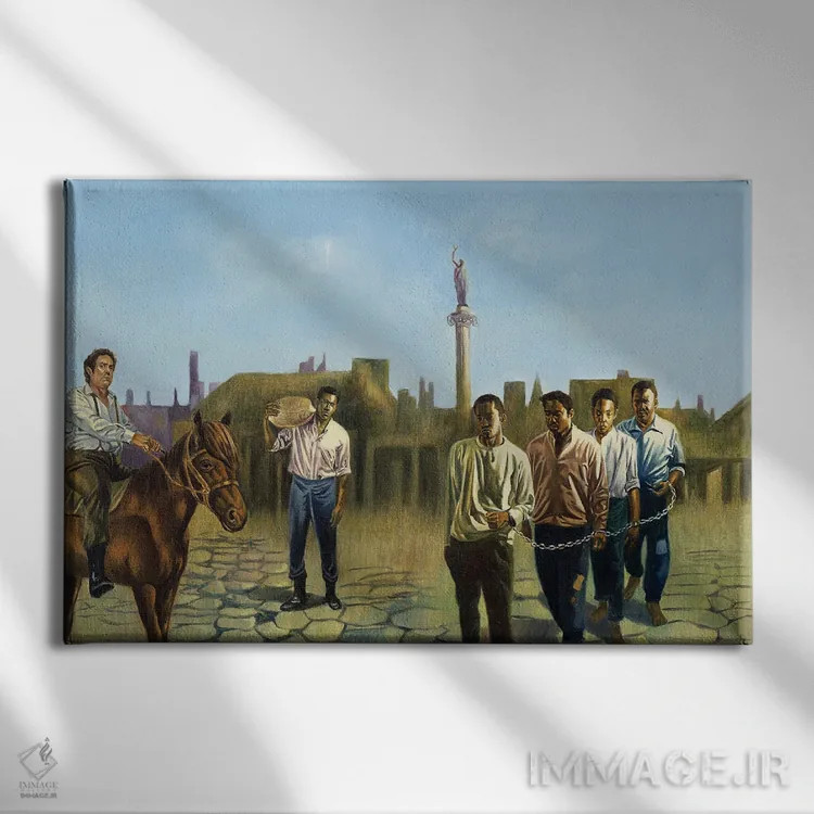 تابلو تور آبی، ۱۹۹۳ اثر کالین بوتمن - نمای روبهرو روی دیوار