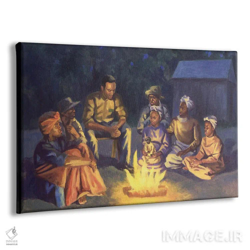 تابلو داستانهای دور آتش، ۲۰۰۳ اثر کالین بوتمن - نمای پرسپکتیو محصول