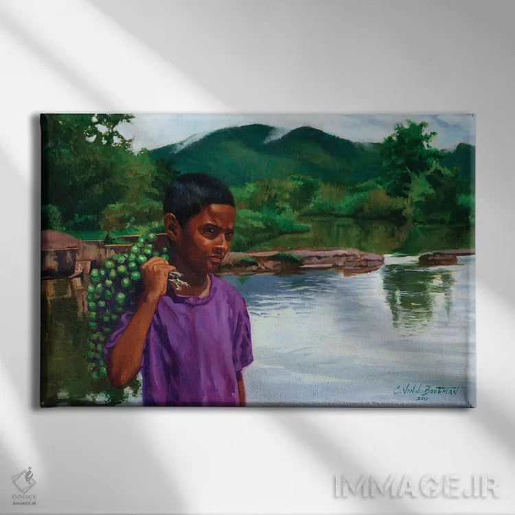 تابلو چنت کارونی اثر کالین بوتمن - نمای روبهرو روی دیوار