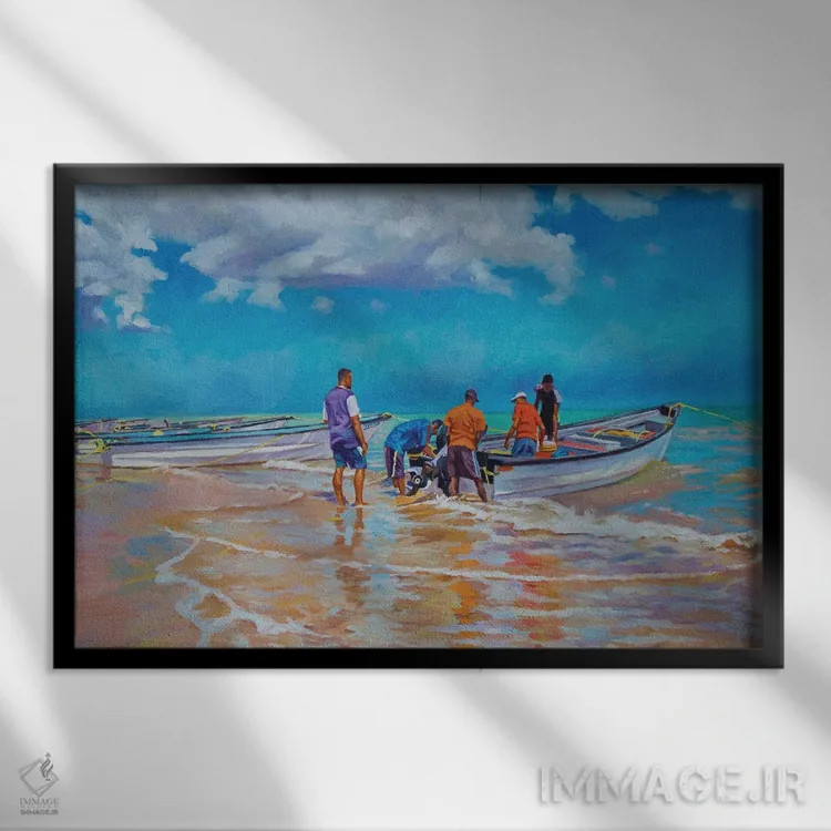 تابلو امیدوار، ۲۰۲۱ اثر کالین بوتمن - نمای قابدار مشکی