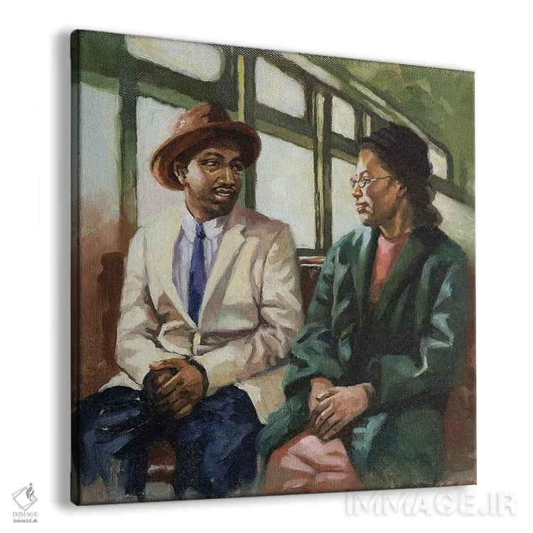 تابلو مارتین و رزا در صف اول، ۲۰۰۱ اثر کالین بوتمن - نمای پرسپکتیو محصول