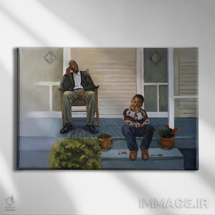 تابلو درس موسیقی شماره ۳، ۲۰۰۰ اثر کالین بوتمن - نمای روبهرو روی دیوار