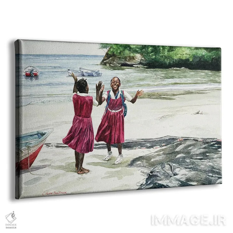 تابلو زنگ تفریح در خلیج، ۲۰۰۲ اثر کالین بوتمن - نمای پرسپکتیو محصول