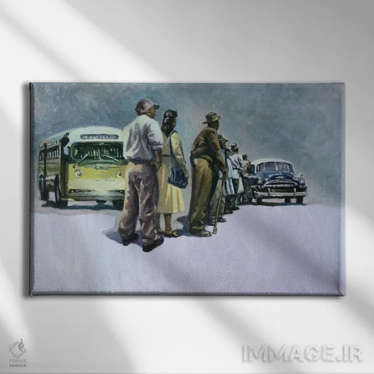 تابلو برکههای سرکشی، ۲۰۰۱ اثر کالین بوتمن - نمای روبهرو روی دیوار