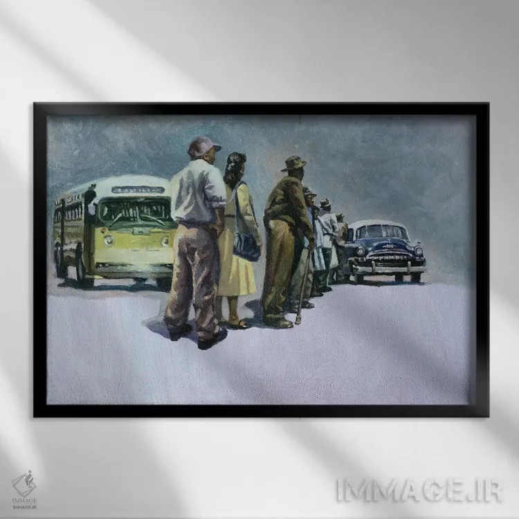 تابلو برکههای سرکشی، ۲۰۰۱ اثر کالین بوتمن - نمای قابدار مشکی