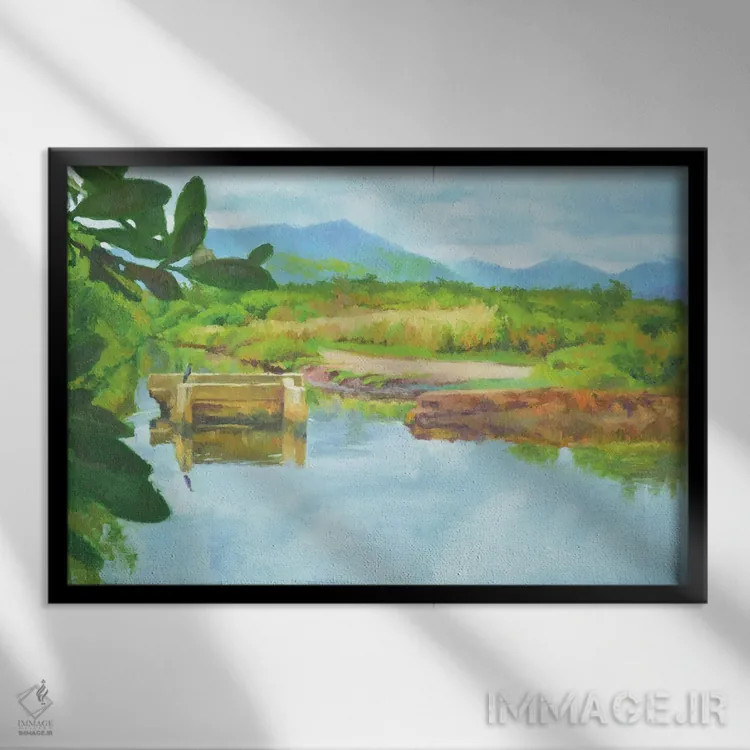 تابلو بازتابها، ۲۰۱۷ اثر کالین بوتمن - نمای قابدار مشکی