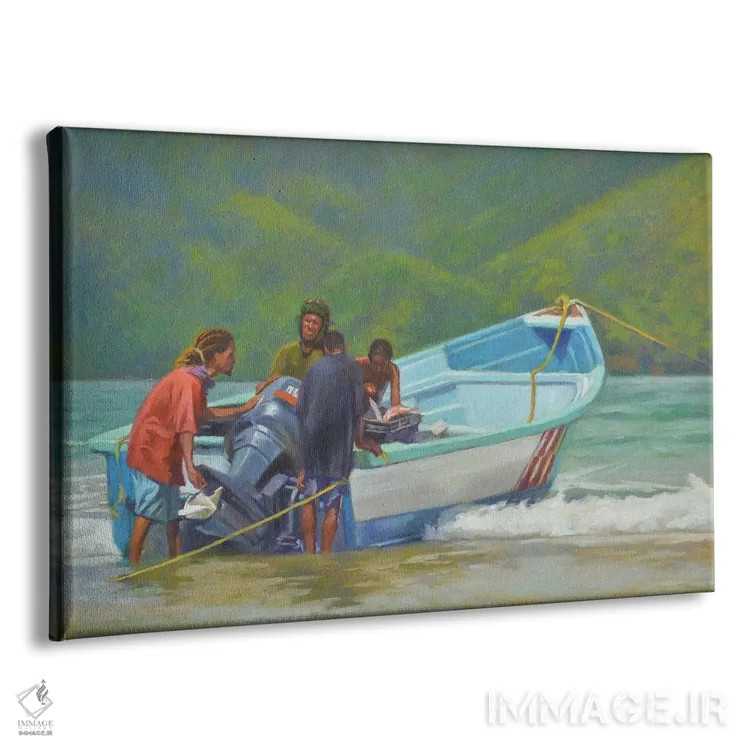 تابلو ماهی قرمز، ۲۰۱۸ اثر کالین بوتمن - نمای پرسپکتیو محصول