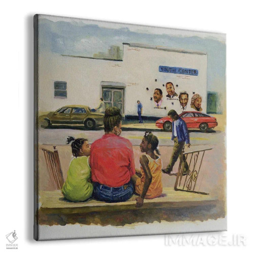 تابلو پلهٔ جلوی شهر تابستانی، ۲۰۰۰ اثر کالین بوتمن - نمای پرسپکتیو محصول