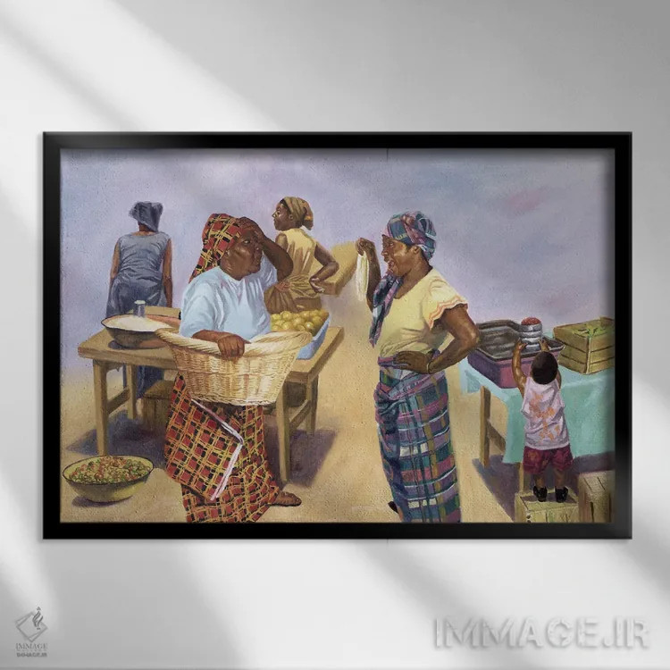 تابلو حقهٔ دستی، ۱۹۹۷ اثر کالین بوتمن - نمای قابدار مشکی