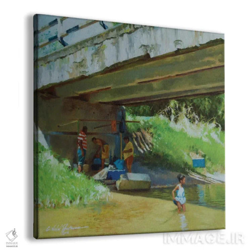 تابلو زیر پل قدیمی، ۲۰۱۶ اثر کالین بوتمن - نمای پرسپکتیو محصول