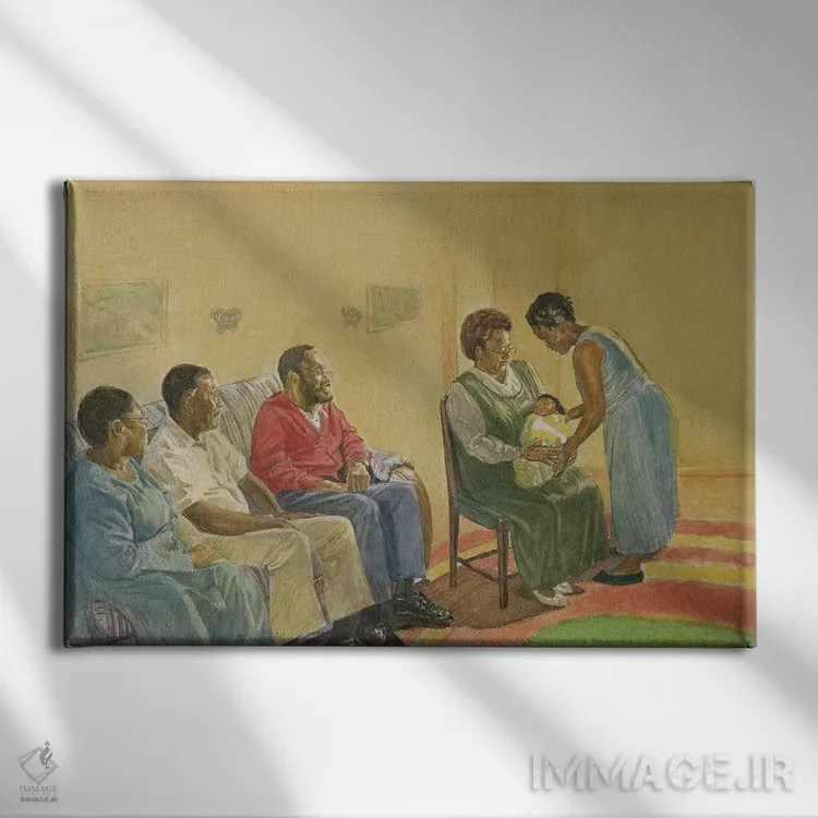 تابلو خوشآمدگویی، ۱۹۹۵ اثر کالین بوتمن - نمای روبهرو روی دیوار