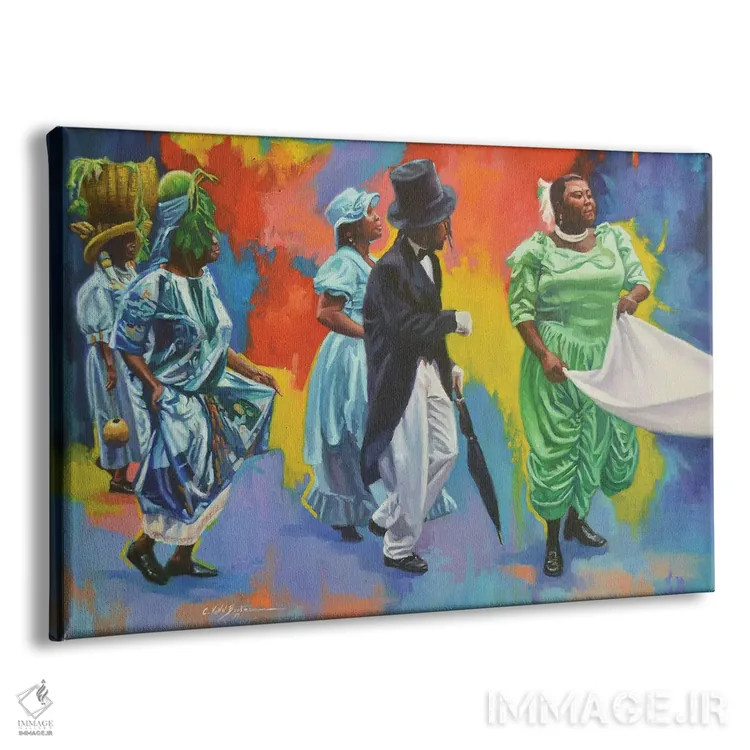 تابلو کاروان عروسی، ۲۰۱۷ اثر کالین بوتمن - نمای پرسپکتیو محصول