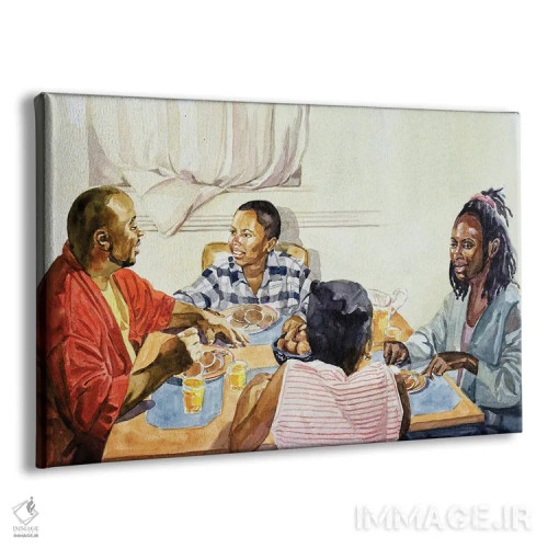 تابلو صبحانهٔ آخر هفته، ۲۰۰۳ اثر کالین بوتمن - نمای پرسپکتیو محصول