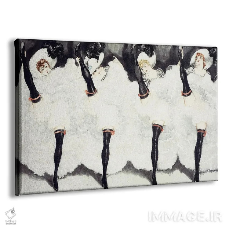 تابلو رقص کان کان، ۱۹۳۵ اثر لوئیس ایکارت - نمای پرسپکتیو محصول