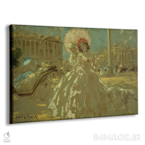 تابلو میدان کنکورد اثر لوئیس ایکارت - نمای پرسپکتیو محصول