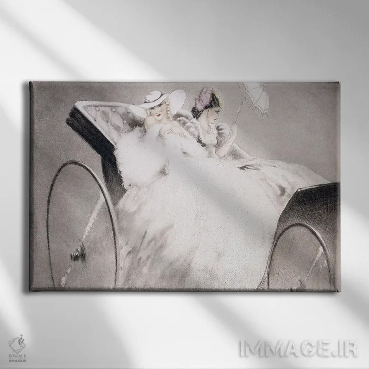 تابلو شانزلیزه اثر لوئیس ایکارت - نمای روبهرو روی دیوار