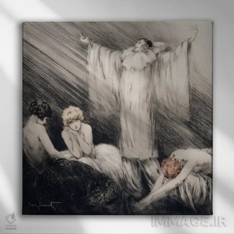 تابلو شعر اثر لوئیس ایکارت - نمای روبهرو روی دیوار