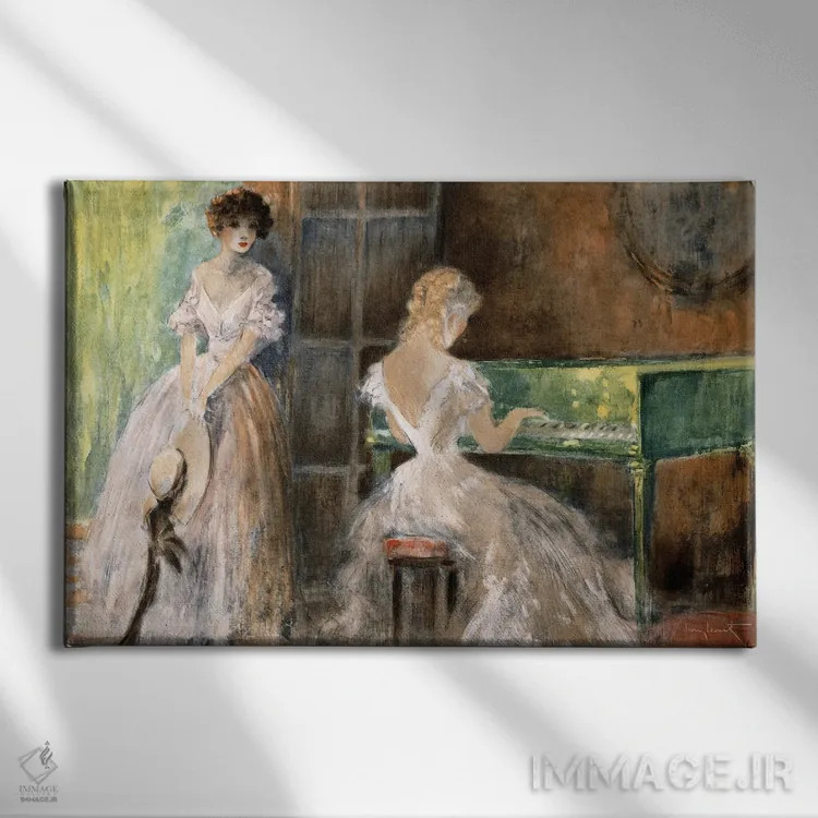 تابلو موسیقی تابستانی اثر لوئیس ایکارت - نمای روبهرو روی دیوار