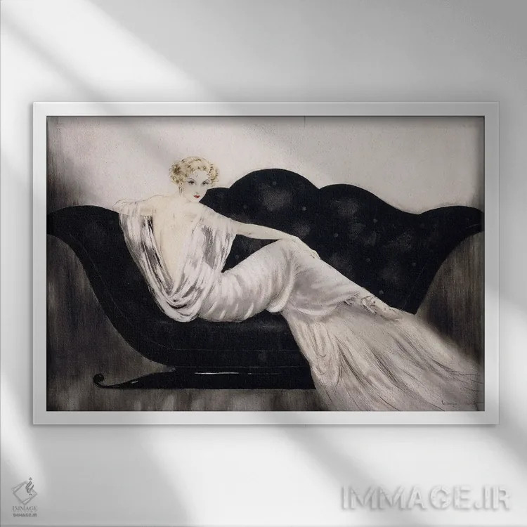 تابلو مبل، حدود ۱۹۳۷ اثر لوئیس ایکارت - نمای قابدار سفید