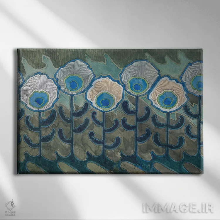 تابلو طاووس، ۱۹۰۹ اثر آندریاس اشنایدر - نمای روبهرو روی دیوار