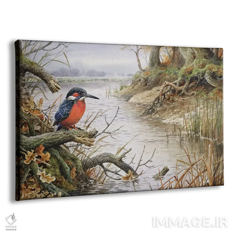 تابلو ماهیخوار (مرغ ماهیخوار) یک اثر کارل دونر - نمای پرسپکتیو محصول