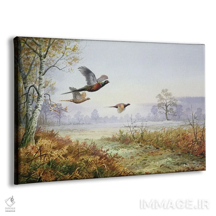 تابلو قرقاولها در پرواز اثر کارل دونر - نمای پرسپکتیو محصول