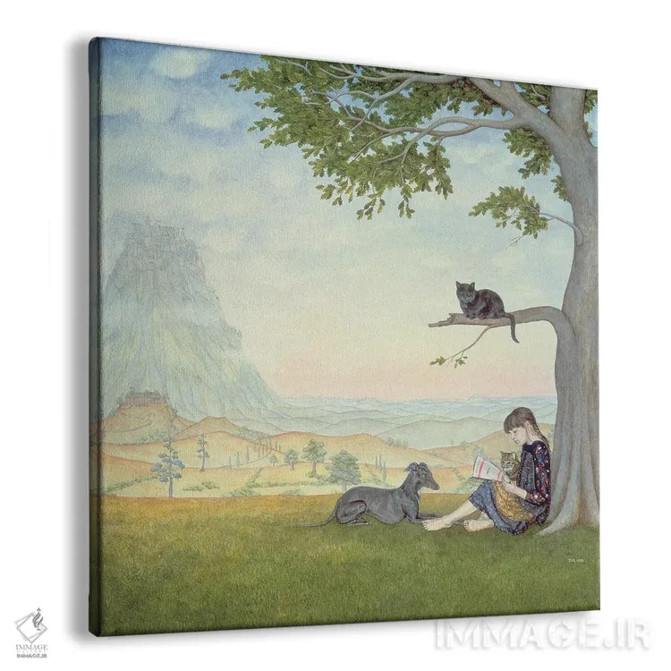 تابلو چهار دوست اثر دیتز - نمای پرسپکتیو محصول