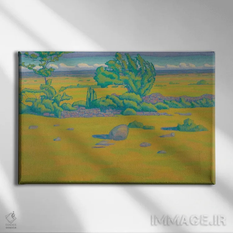 تابلو اولاند، ۱۹۱۲ (جزیرهٔ سوئد) اثر هلگه یوهانسون - نمای روبهرو روی دیوار