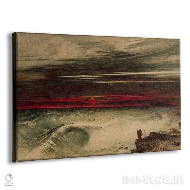 تابلو نابودی سپاه فرعون، ۱۸۳۶ اثر جان مارتین - نمای پرسپکتیو محصول