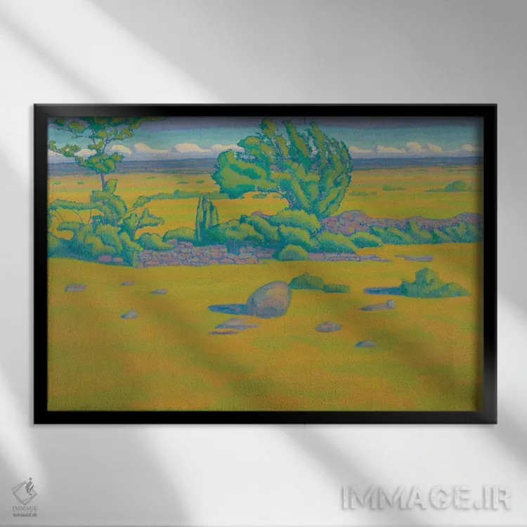 تابلو اولاند، ۱۹۱۲ (جزیرهٔ سوئد) اثر هلگه یوهانسون - نمای قابدار مشکی