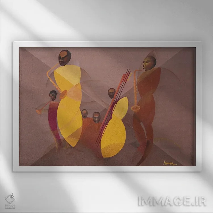 تابلو جاز انبه، ۲۰۰۶ اثر کاریا موچرهرا - نمای قابدار سفید