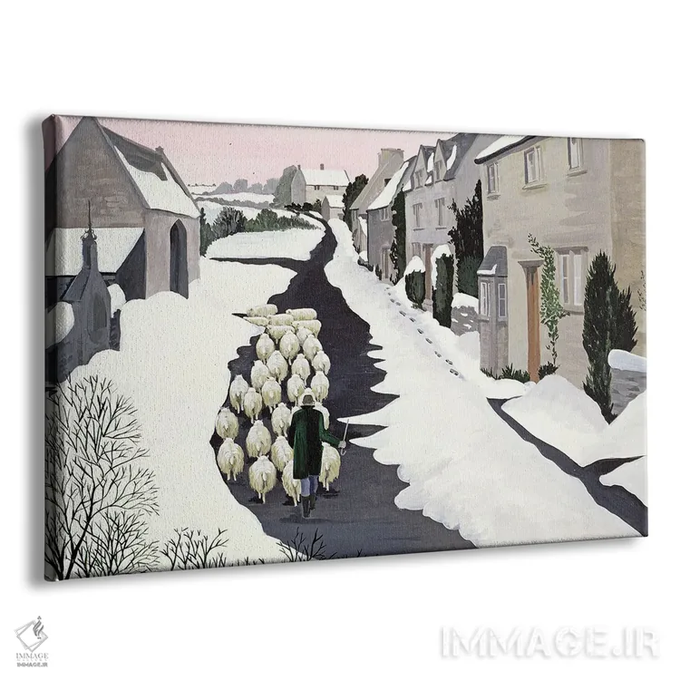 تابلو ویتینگتون در زمستان (شهر یا روستا) اثر مگی رو - نمای پرسپکتیو محصول