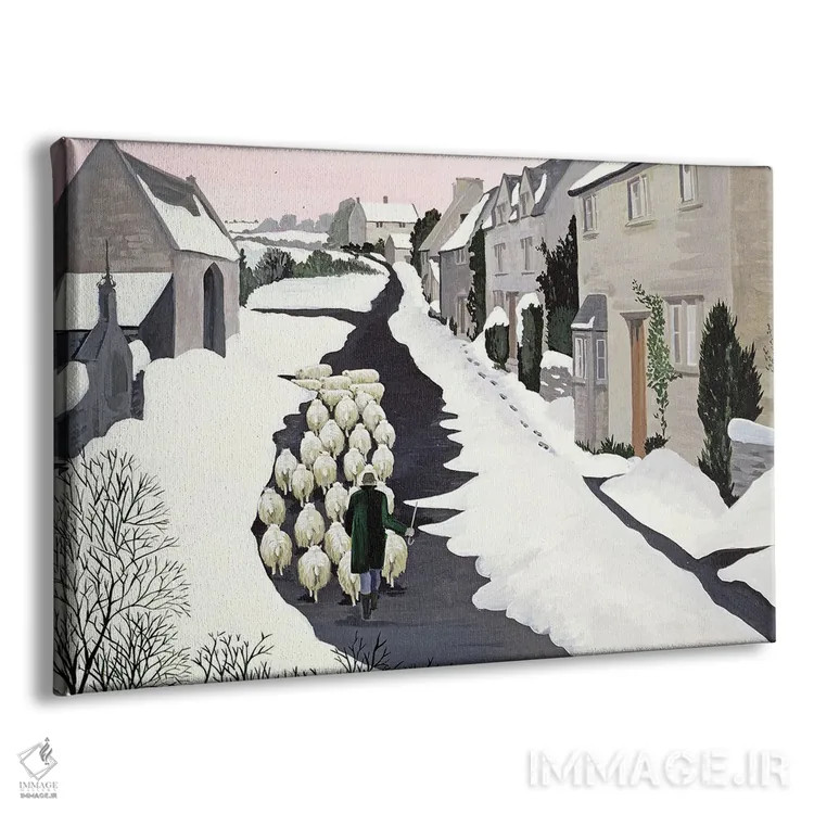 تابلو ویتینگتون در زمستان (شهر یا روستا) اثر مگی رو - نمای پرسپکتیو محصول