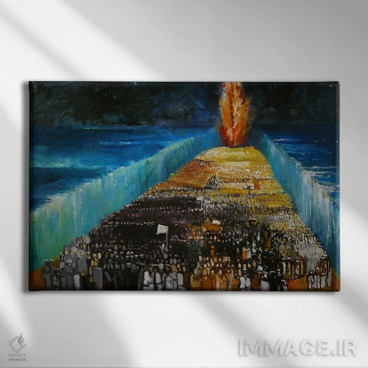 تابلو خروج، ۱۹۹۹ اثر ریچارد مکبی - نمای روبهرو روی دیوار
