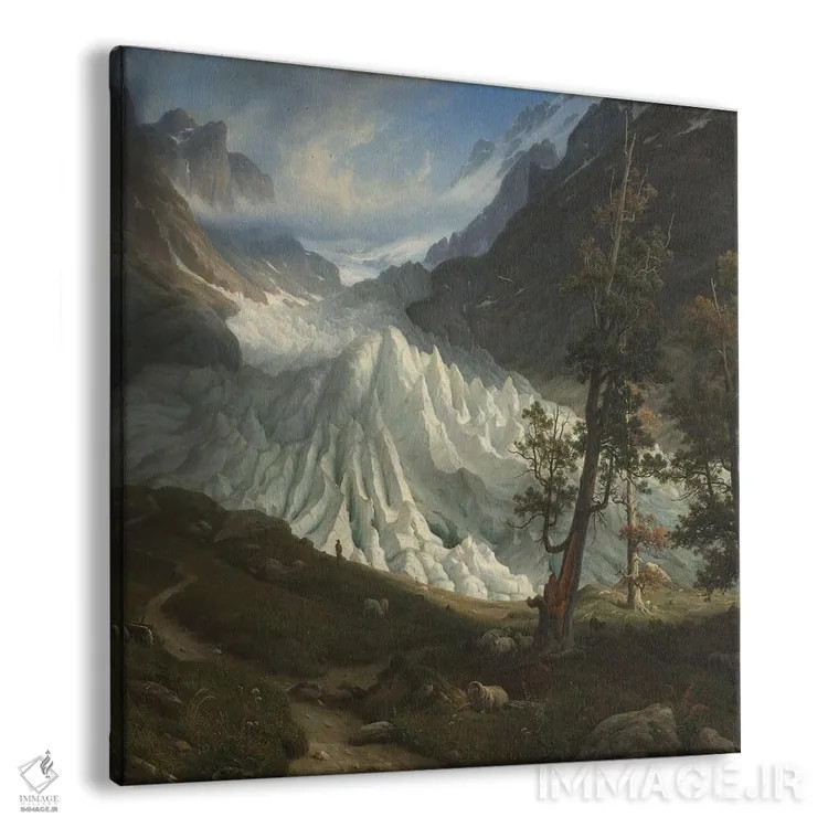 تابلو یخچال طبیعی گرینلدد، ۱۸۳۸ (سوئیس) اثر توماس فرنلی - نمای پرسپکتیو محصول