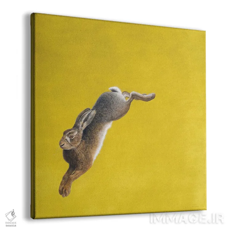 تابلو جهش-زرد اثر تیم هیوارد - نمای پرسپکتیو محصول