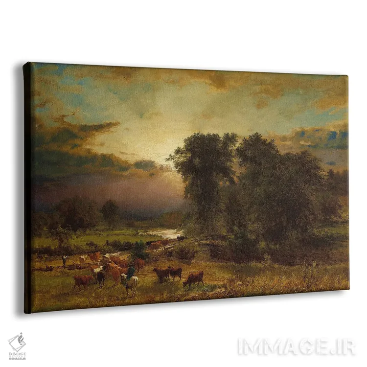 تابلو پیروزی نور اثر جورج اینس پدر (نقاش چشمانداز آمریکایی) - نمای پرسپکتیو محصول