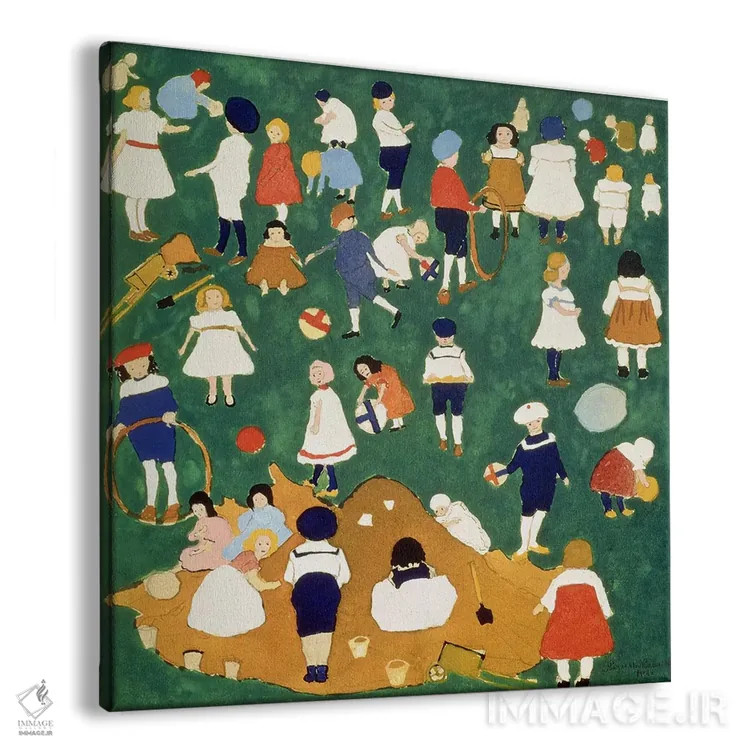 تابلو کودکان، ۱۹۰۸ اثر کازیمیر سویوروویچ مالویچ (نقاش روسی) - نمای پرسپکتیو محصول