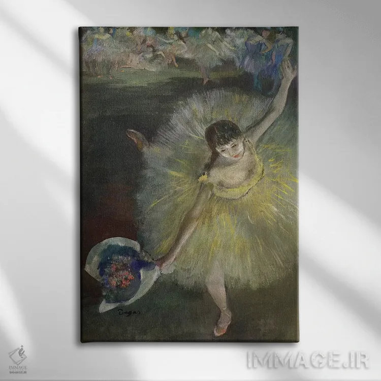 تابلو پایان یک عربسک، ۱۸۷۷ اثر ادگار دگا (نقاش و مجسمهساز فرانسوی) - نمای روبهرو روی دیوار