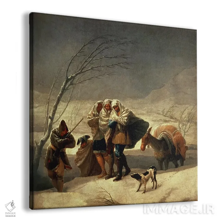 تابلو توفان برف، ۱۷۸۶-۸۷ اثر فرانسیسکو گویا (نقاش و چاپگر اسپانیایی) - نمای پرسپکتیو محصول