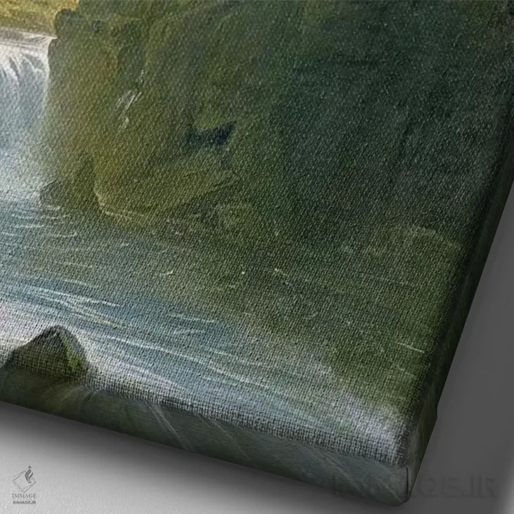 تابلو شاعر حماسی، حدود ۱۸۱۷ اثر جان مارتین - نمای نزدیک بافت بوم