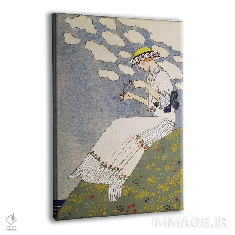 تابلو نگویید هیچ چیز، از گازت دو بون تون شماره ۱۰، ۱۹۱۳ (مجله مد فرانسوی) اثر جورج باربیه (طراح و تصویرگر فرانسوی) - نمای پرسپکتیو محصول