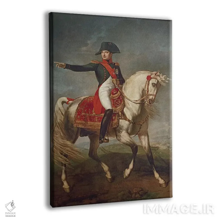 تابلو پرتره سوارهنظامی ناپلئون اول اثر جوزف شابور - نمای پرسپکتیو محصول