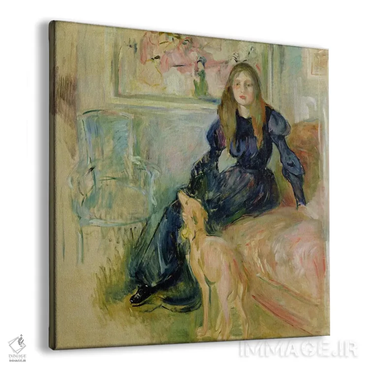 تابلو ژولی مانه (نام شخص) اثر برته موریسو (نقاش فرانسوی امپرسیونیست) - نمای پرسپکتیو محصول